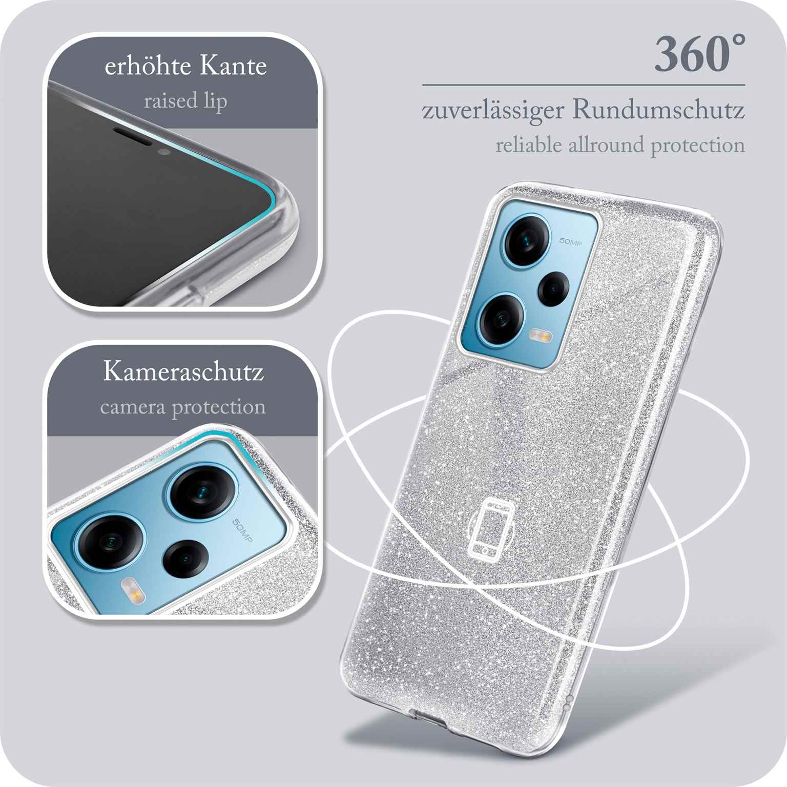 Glitter Case für Redmi Note 12 Pro 5G