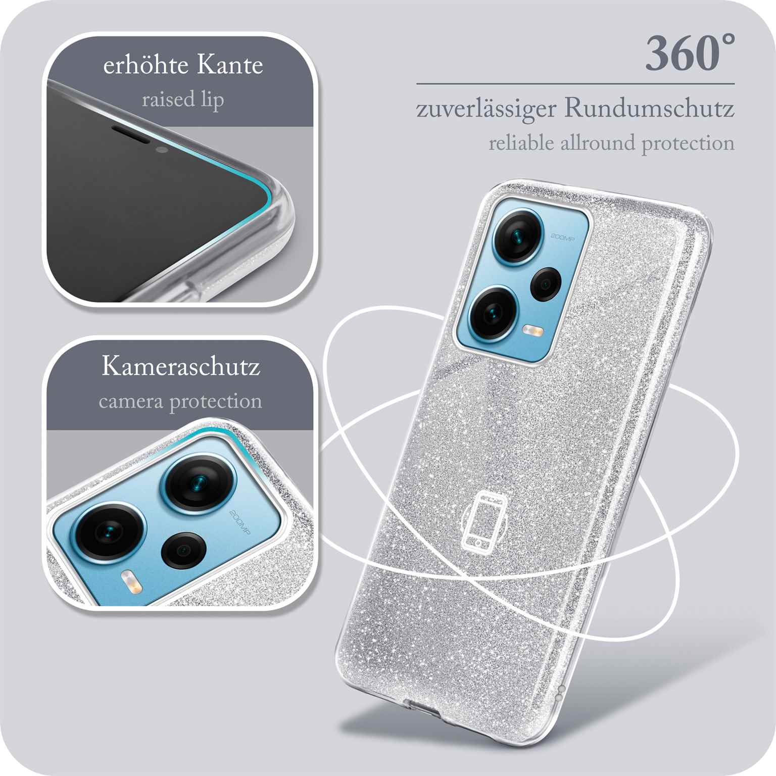 Glitter Case für Redmi Note 12 Pro+ 5G