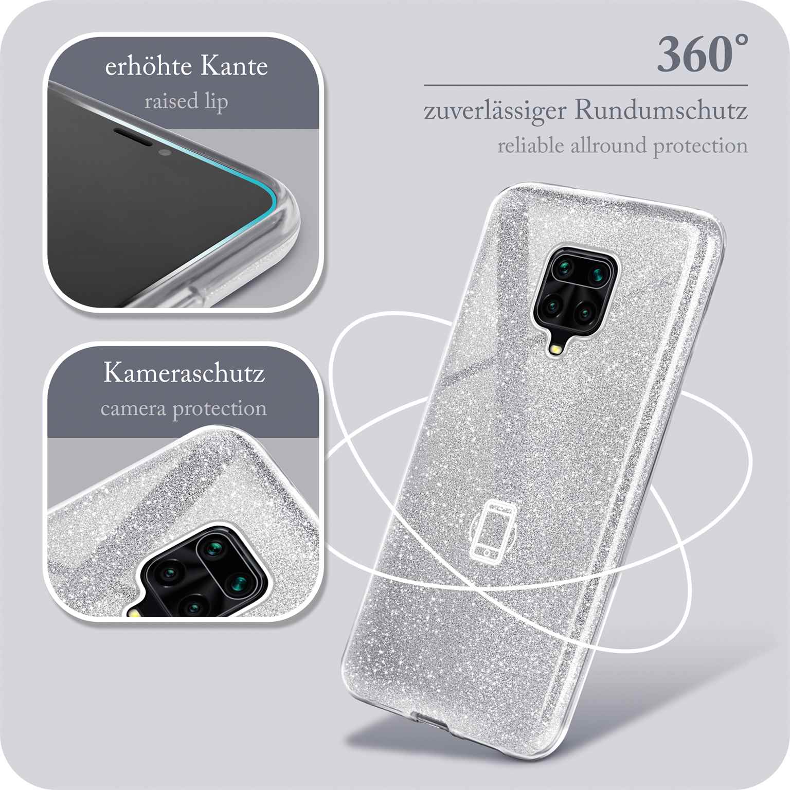 Glitter Case für Redmi Note 9 Pro